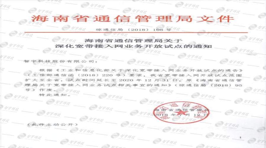 宽带接入网业务